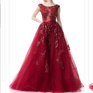 Burgundy prom dress size small 4-6